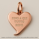 FINO A QUI TUTTO BENE: IL NOSTRO CUORE FATTO A MANO VERSIONE BRONZO ROSA