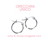 ORECCHINI UNICO IN ARGENTO BIANCO HAND MADE