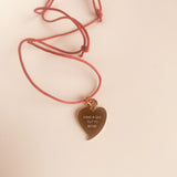 FINO A QUI TUTTO BENE: IL NOSTRO CUORE FATTO A MANO VERSIONE BRONZO ROSA